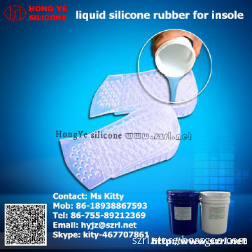 two part silicone rubber for heel cups, liquid silicone rubber